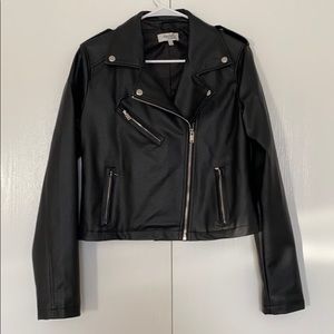 Faux leather jacket